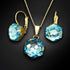 Комплект "Fantāzija (Aquamarine)" с кристаллами Swarovski™